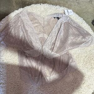 Elegant Lace Trimmed Top or Kimono
